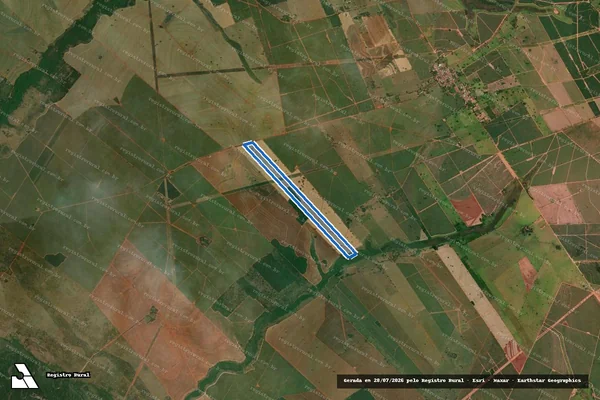 Imagem de satélite de SITIO SAO FRANCISCO - Parte 2 em Dracena - SP