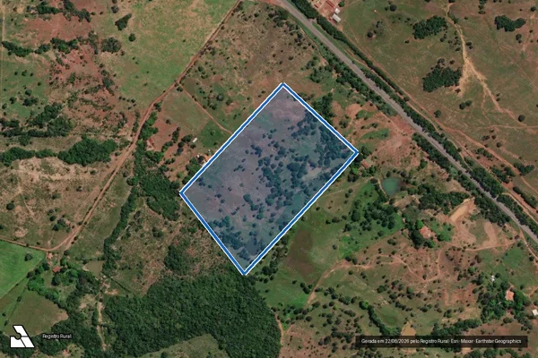 Imagem de satélite de SITIO JS-2 - Parte 2 em Santa Tereza de Goiás - GO