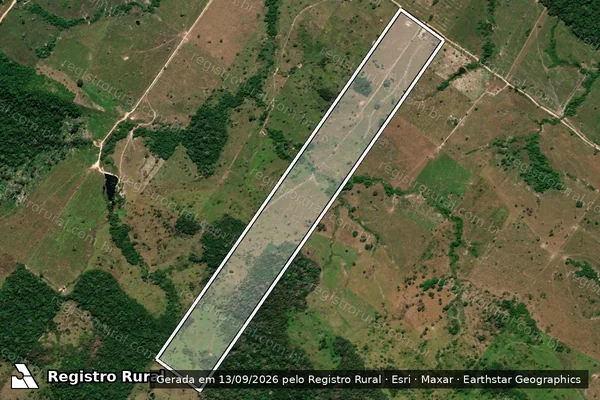 Imagem de satélite de SÍTIO BOA VISTA - LOTE 152 - GLEBA 21 - SETOR ESPIGÃO DO OESTE