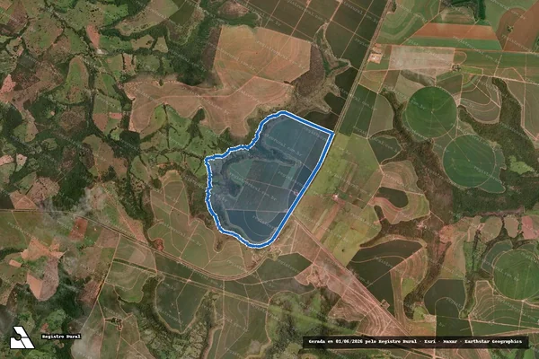 Imagem de satélite de FAZENDA BOA SORTE - FAZENDA BOA SORTE em Comendador Gomes - MG