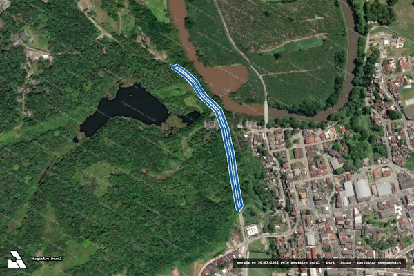 Imagem de satélite de Estrada Municipal Theagem -                           Estrada Municipal do Theagem em Miracatu - SP