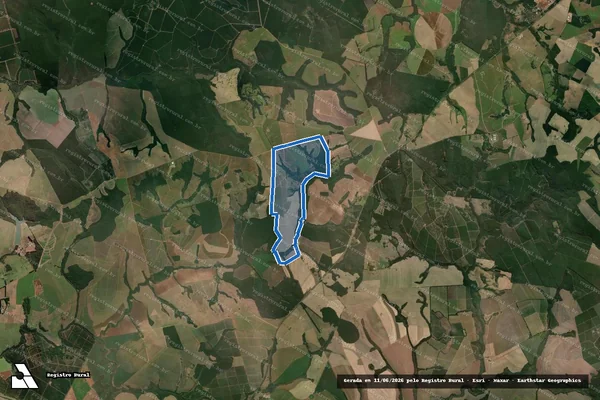 Imagem de satélite de FAZENDA SANTO IVÊS - Parcela 1 em Botucatu - SP