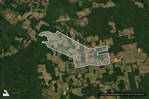 Imagem de satélite de Fazenda Rene - Parcela 1 em Aripuanã - MT