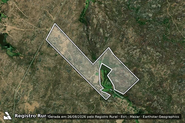 Imagem de satélite de SÍTIO TAPERA/PALMA - Parte 8 em Jucurutu - RN