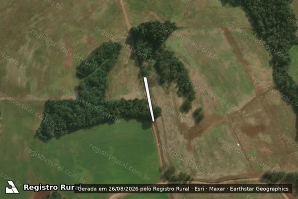 Imagem de satélite de A PARTE DO LOTE RURAL N° 63-I - PARCELA 02 em São Miguel do Oeste - SC