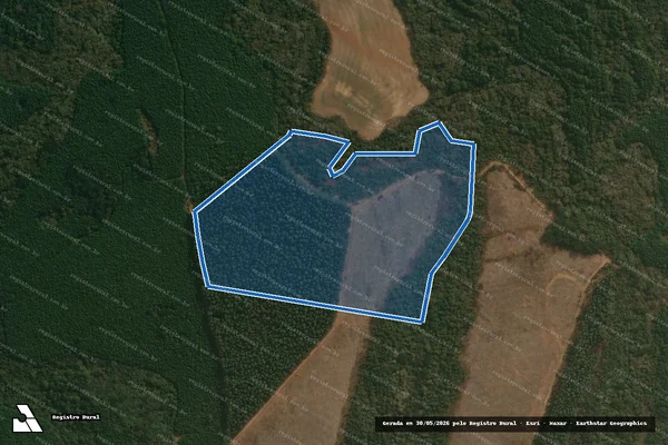 Imagem de satélite de Lote n°183 da Gleba 2 - Imóvel Coqueiros - Lote n°183 da Gleba 2 - Imóvel Coqueiros em Reserva - PR