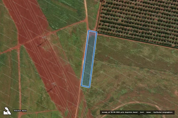 Imagem de satélite de Área 8 do Trecho Desativado da FEPASA - Área 6 do Trecho desativado da FEPASA em Santo Antônio de Posse - SP