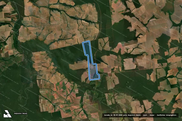 Imagem de satélite de Fazenda Corumba I ? Mat: 30.970 - ÁREA Remanescente em Lucas do Rio Verde - MT