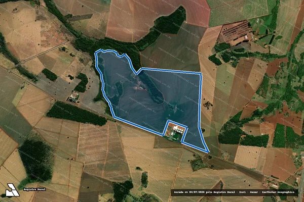Imagem de satélite de FAZENDA SANTA RITA - Gleba 01 em Goiatuba - GO