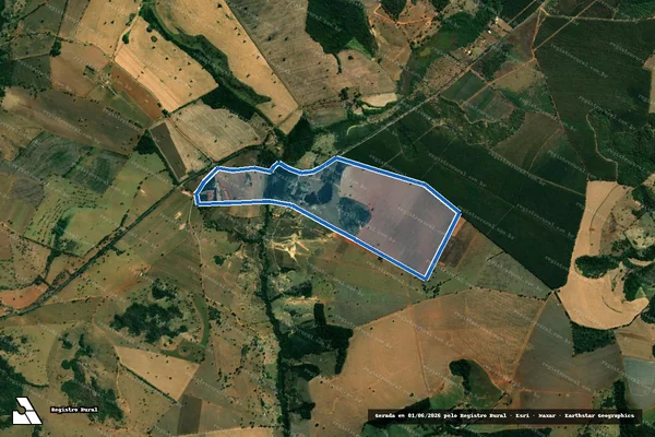 Imagem de satélite de FAZENDA CAETÉ - Gleba 2 em Pains - MG