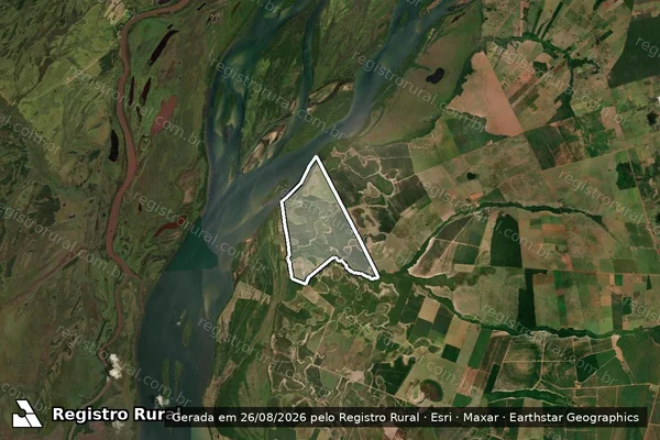 Imagem de satélite de FAZENDA SÃO PAULO em Loanda - PR