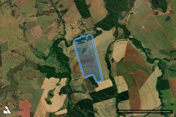 Imagem de satélite de Fazenda São João - Parte 4 em Itapuranga - GO