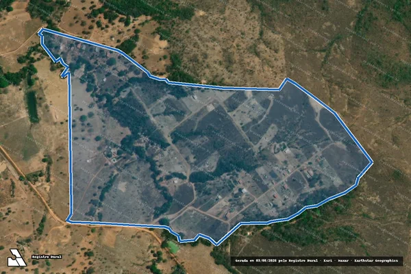Imagem de satélite de FAZENDA ENGENHO DO PADRE Lugar: BARREIRO - Parcela 1 em Paracatu - MG