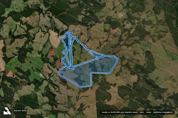 Imagem de satélite de Imóvel Rural denominado Invernada das Conchas e Fazenda Santa Lourdes / Perímetro Geral em Palmas - PR