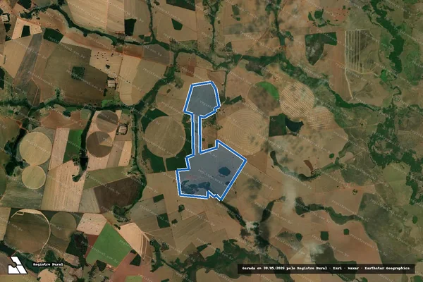 Imagem de satélite de FAZENDA CÓRREGO FUNDO DO TURVO - 001 em São João da Paraúna - GO