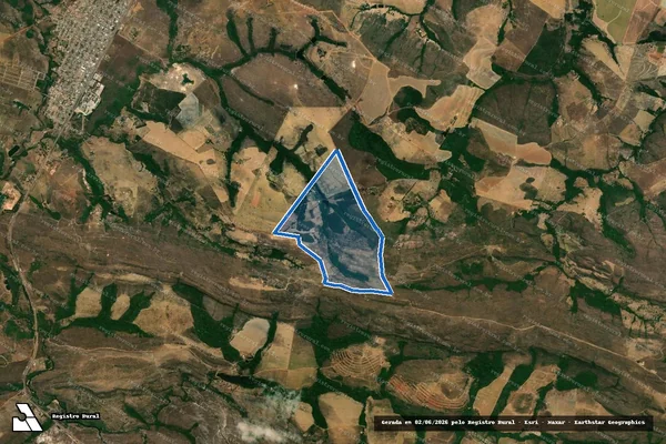 Imagem de satélite de FAZENDA TAQUARAL - GLEBA 01 - Parte 1 em Cocalzinho de Goiás - GO