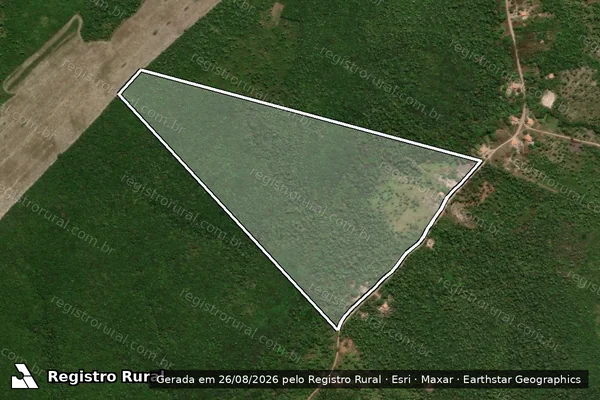 Imagem de satélite de FAZENDA BAIXINHA DO JACO III - Parte 02 em São Benedito do Rio Preto - MA