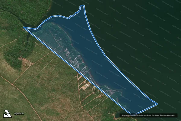 Imagem de satélite de Lote 12, Loteamento Todos os Santos, Gleba 02, Folha 01 - Parte 01 em Miracema do Tocantins - TO