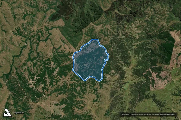 Imagem de satélite de Fazenda Campo da Serra - Fazenda Campo da Serra em Pinheiro Machado - RS