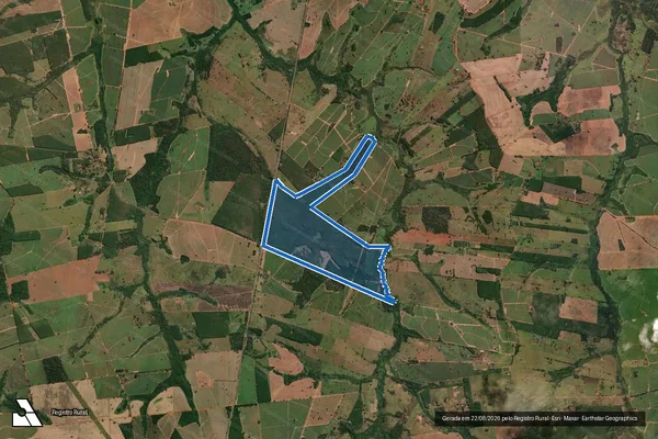 Imagem de satélite de Fazenda Bom Sucesso - Fazenda Bom Sucesso ? Parcela B em Nhandeara - SP