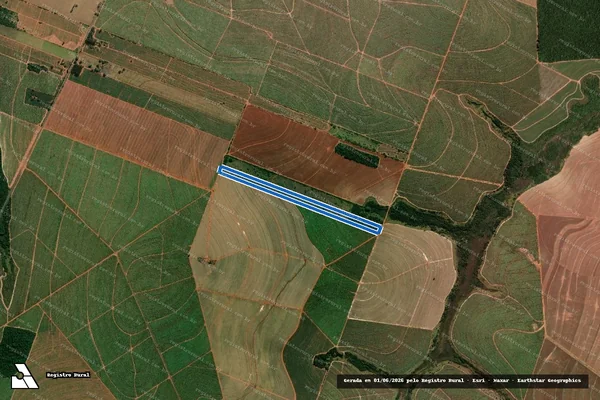 Imagem de satélite de Sítio Brasília - PARTE 1 em Quatá - SP