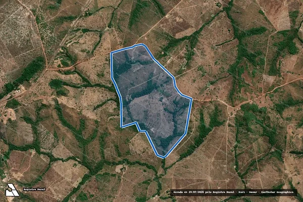 Imagem de satélite de FAZENDA SANTA RITA - PARTE DO LOTE 56, DO LOTº MARIANÓPOLIS, GLEBA 7, 2ª ETAPA - 001 em Divinópolis do Tocantins - TO