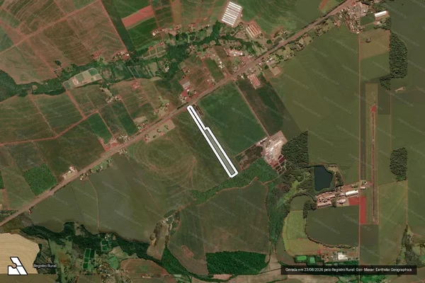 Imagem de satélite de Lote Rural n° 78-A3.1 - Parcela 1 em São Miguel do Iguaçu - PR