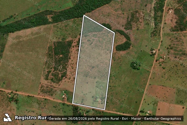 Imagem de satélite de PROJETO DE ASSENTAMENTO PATATIVA DO ASSARÉ - Lote 06 em São Gabriel do Oeste - MS