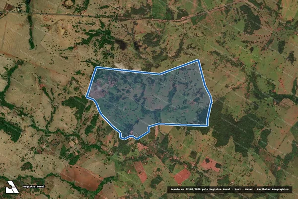 Imagem de satélite de FAZENDA ELDORADO - 001 em Itaguaru - GO