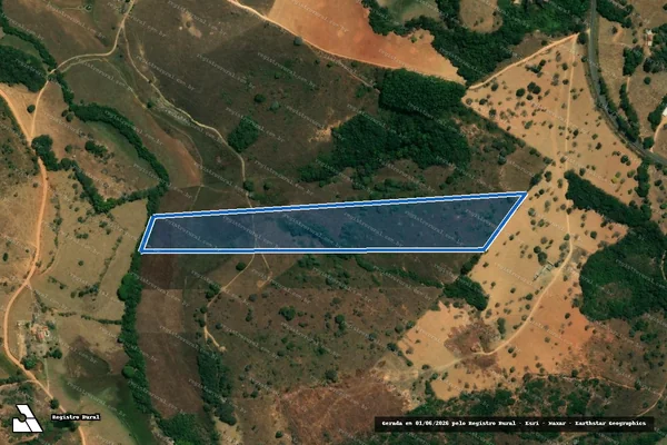 Imagem de satélite de FAZENDA ARANTES - PARCELA 07 em Camacho - MG