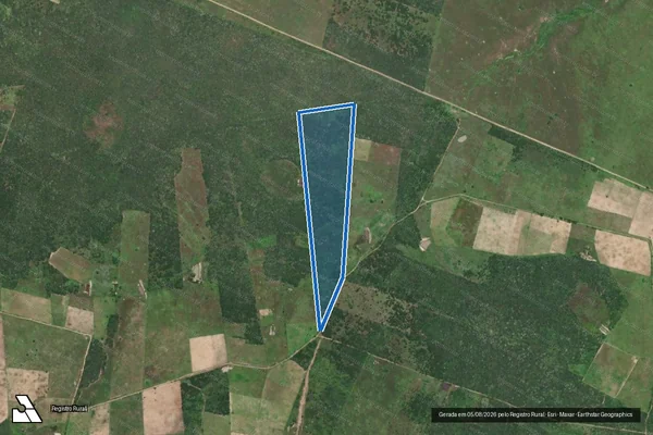 Imagem de satélite de PA LAGOA NOVA I - LOTE 62 - Parte 1 em Bento Fernandes - RN