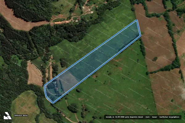 Imagem de satélite de COLONIA CAZELLA - Parte 1 em Vargem Bonita - SC