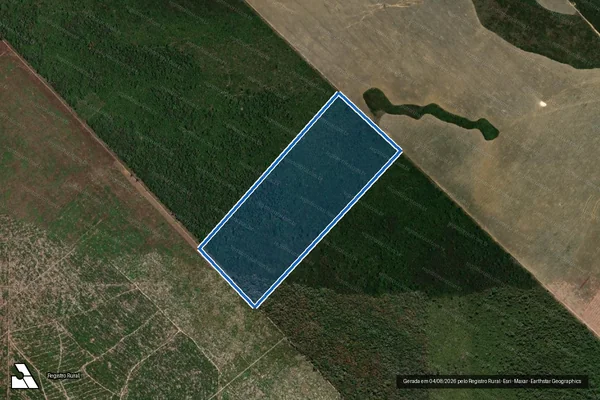 Imagem de satélite de FAZENDA ARRANCA, ANTIGA CABECEIRA DA FAZENDA SIBERIA - LOTE 22 em Grajaú - MA