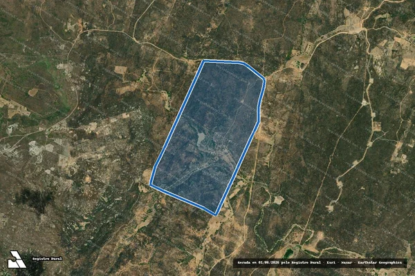 Imagem de satélite de Cacimbinha I e II - Gleba 2 em Cerro Corá - RN