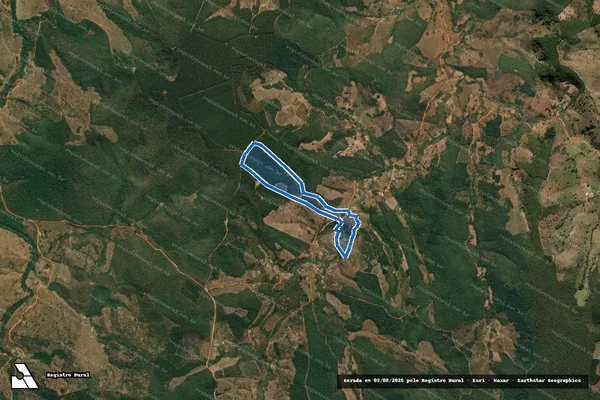 Imagem de satélite de SITIO GROTA DA LAPINHA - Parte 1 em Aricanduva - MG