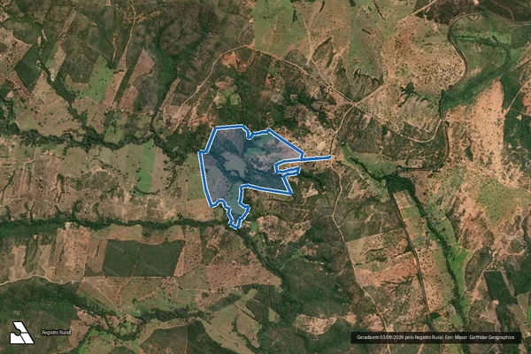 Imagem de satélite de FAZENDA CURRAL DE VARAS ? COPACABANA - Parte 1 em Bocaiúva - MG