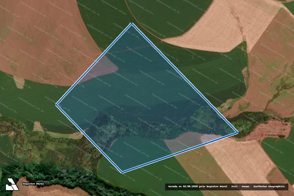 Imagem de satélite de Granja Alvorada - Parte 1 em Cruz Alta - RS