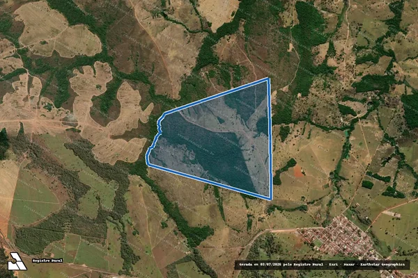 Imagem de satélite de FAZENDA RIO CAIAMAR - Gleba WALTER PEREIRA DA SILVA em Nova América - GO