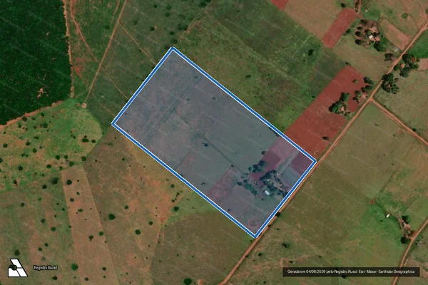 Imagem de satélite de Projeto de Assentamento Montana - 41 em Bataguassu - MS