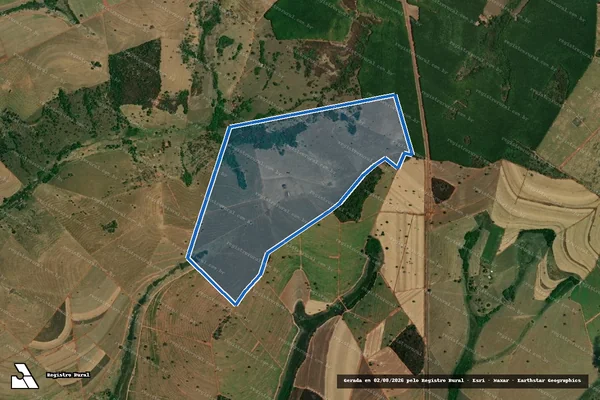Imagem de satélite de FAZENDA SANTA TEREZINHA III - Parte 1 em Riolândia - SP