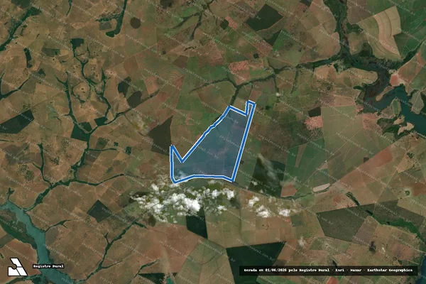 Imagem de satélite de FAZENDA SANTA IZABEL - Parte 1 em Itajá - GO