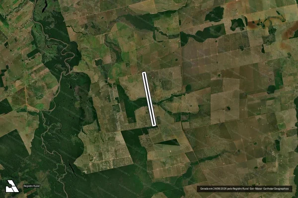 Imagem de satélite de P. A. SÃO PEDRO/CAMBARA – LOTE Nº 52 / PARTE 1