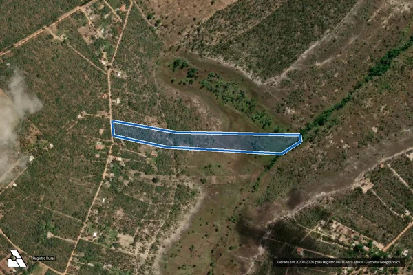 Imagem de satélite de Fazenda Santa Cruz - Gleba 37 em Três Marias - MG