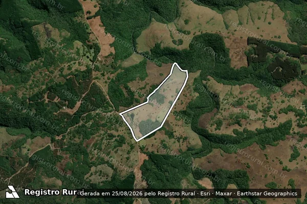 Imagem de satélite de Fazenda Velha - Parcela 1 em São Francisco de Paula - RS