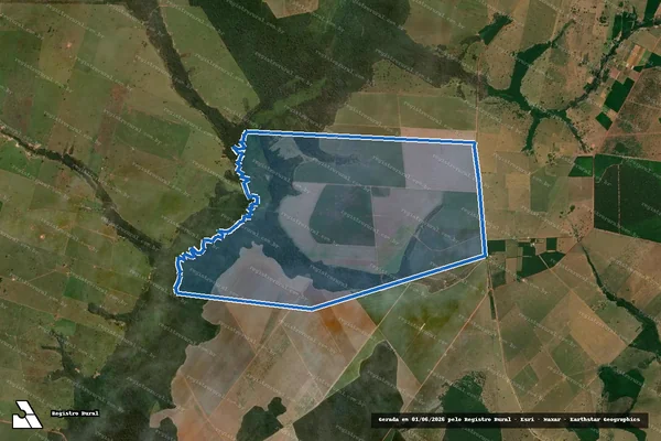 Imagem de satélite de FAZENDA SANTA BÁRBARA em Barra do Bugres - MT