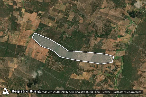 Imagem de satélite de FAZENDA ALMAS - PARTE-01 em Barra de Santa Rosa - PB