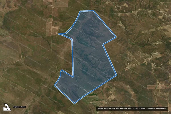 Imagem de satélite de FAZENDA SANTA RITA em Santa Rita de Cássia - BA