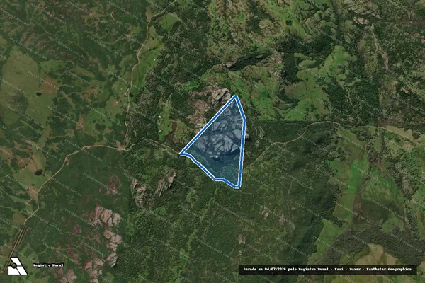 Imagem de satélite de Pedra Grande - Parte 1 em Bagé - RS