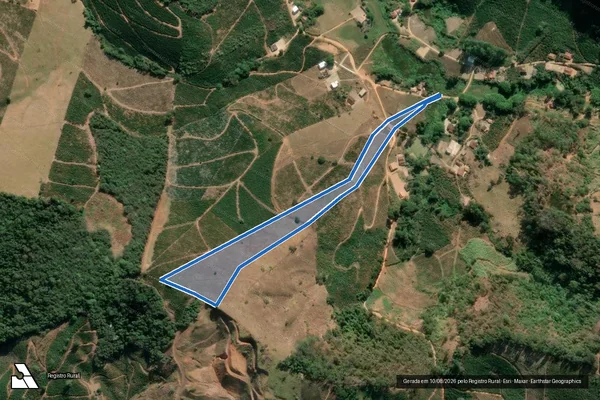 Imagem de satélite de Córrego da Trindade - Parcela 1 em Vermelho Novo - MG