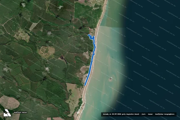 Imagem de satélite de Fazenda Cacimba do Padre em Mucuri - BA